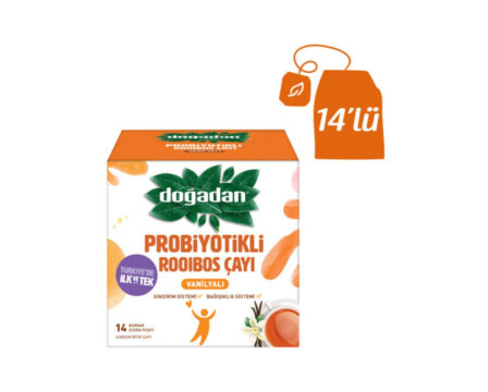 Green Probiotic Tea with Vanilla Flavor 14 Bags