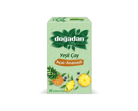 Turkish Pineapple Green Tea, 20 Bags