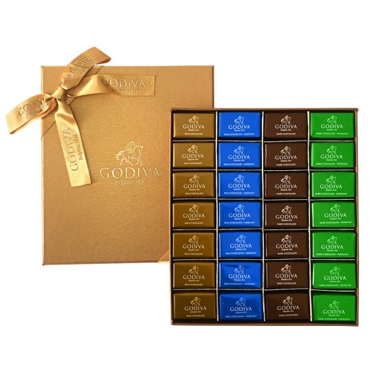 Gold Godiva Chocolate Neapolitan Box, 56 Pieces