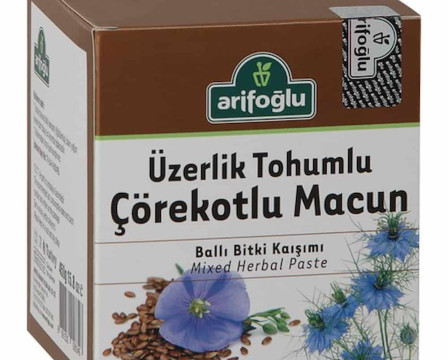 Arif Oğlu Turkish Honey With black seeds & Ruta Graveolens (Rue), 450 G