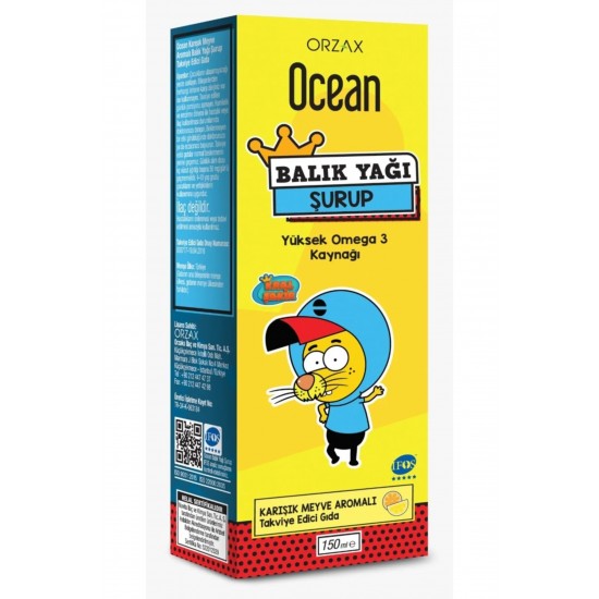 Orzax Syrup Fish Oil Mixed Fruit 150 Ml