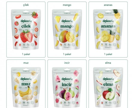 Dokuro freeze-dried fruits  6 BAGS