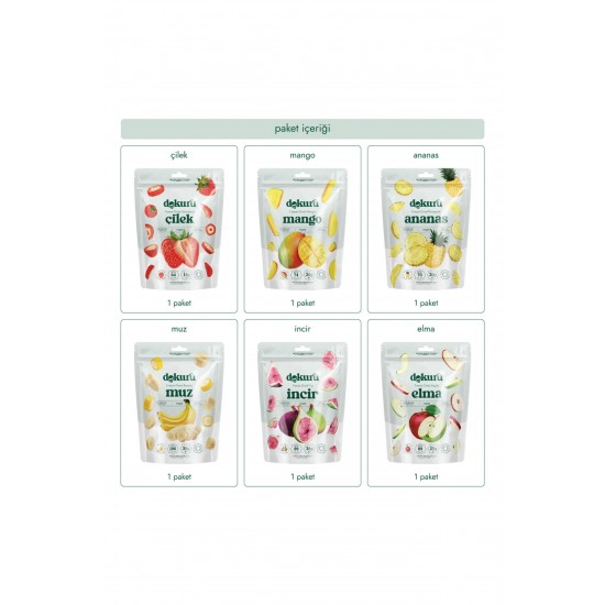 Dokuru freeze-dried fruits 6 BAGS Dokuru freeze-dried fruits 6 BAGS