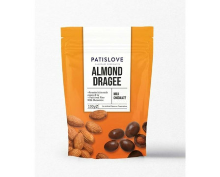 Almond covered with chocolate 100 g