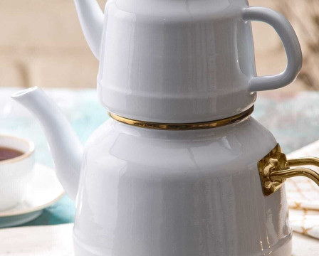 Ghauri Luxurious Turkish Teapot, Two-Pieces