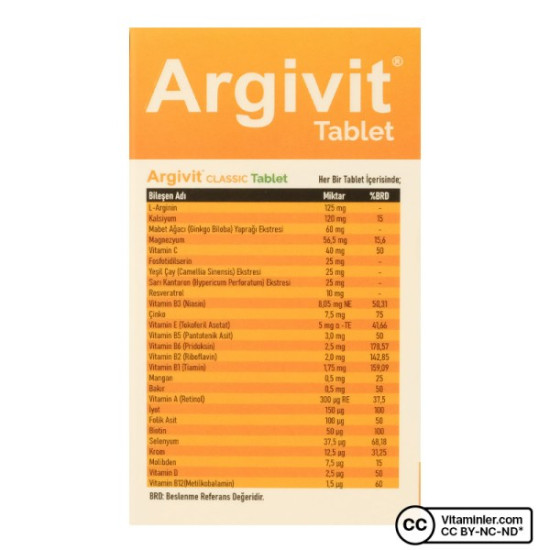 Argivit Classic 30 tablets x3