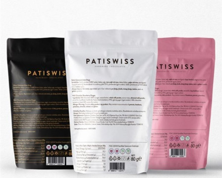 Patiswiss Strawberry Chocolate, 3 Bags