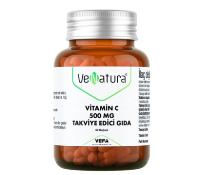 Vitamin C Pills, Dietary Supplement, 500 mg