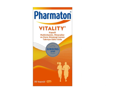 Pharmaton Vitality Vitamin Tablets, 30 Pills