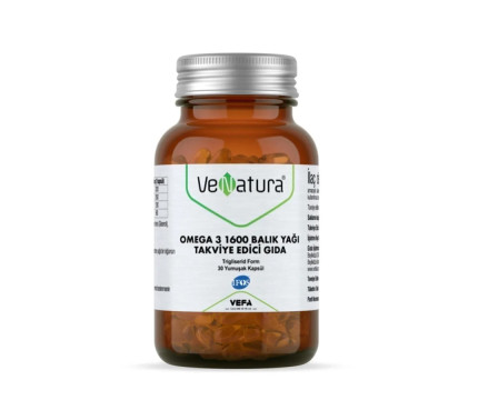 Venatura Omega 3 1600 Fish Oil, 30 Capsules