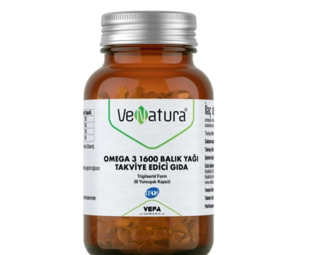 Venatura Omega 3 1600 Fish Oil, 30 Capsules