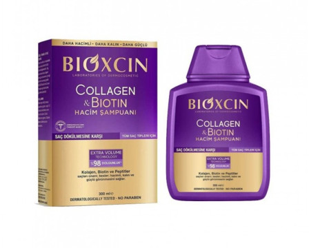 Bioxin Collagen and Biotin shampoo to thicken hair
