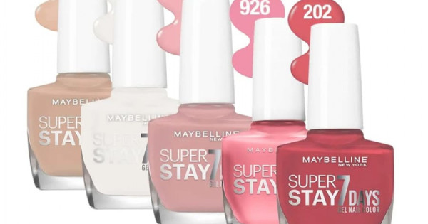 offer, special 6 with colors manicure set Maybelline superstay a gel