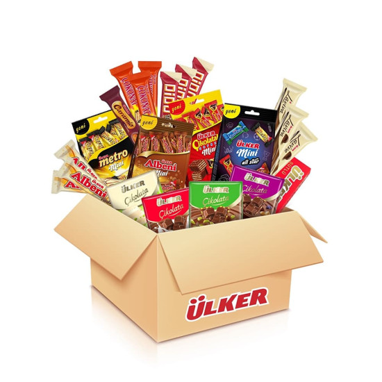  Ulker halley Chocolate assorted box 12 pcs- 70 Gr