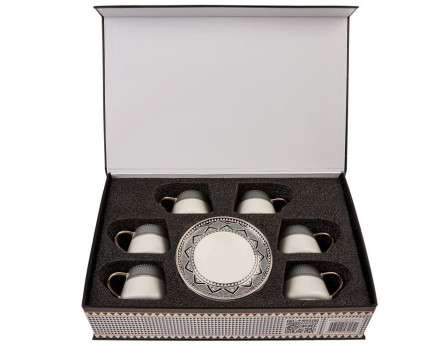 Luxurious Turkish Coffee Cups, 12 Pieces