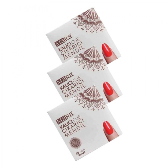 MaRa Manicure Remover Wipes 3 Packs, 90 Wipes