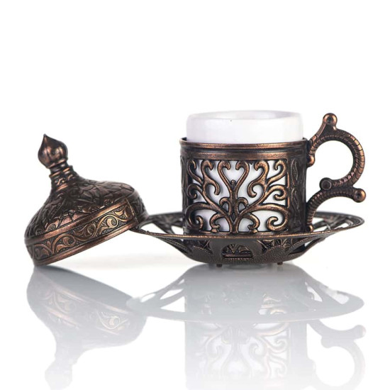 Luxurious Ottoman Turkish Set of Coffee Cups, 6 Pieces