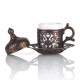 Luxurious Ottoman Turkish Set of Coffee Cups, 6 Pieces