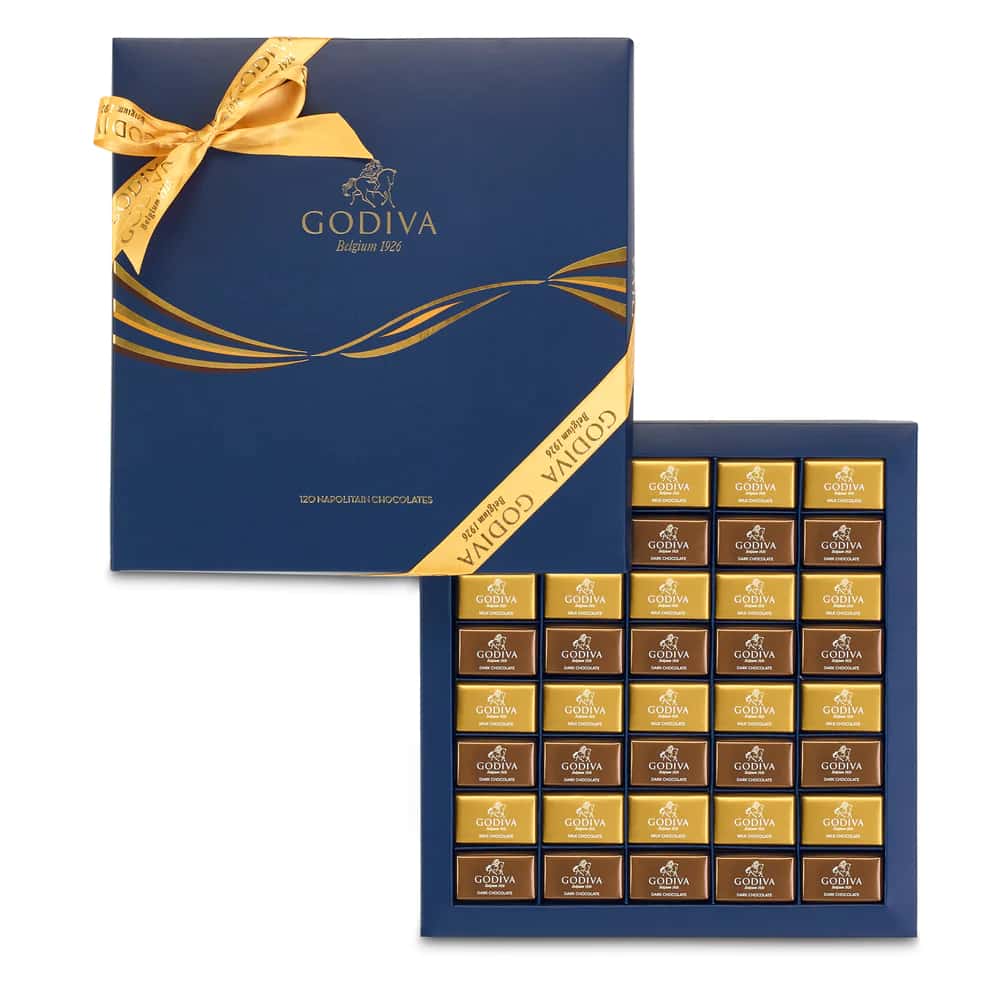 Godiva Blue Neapolitan Chocolate